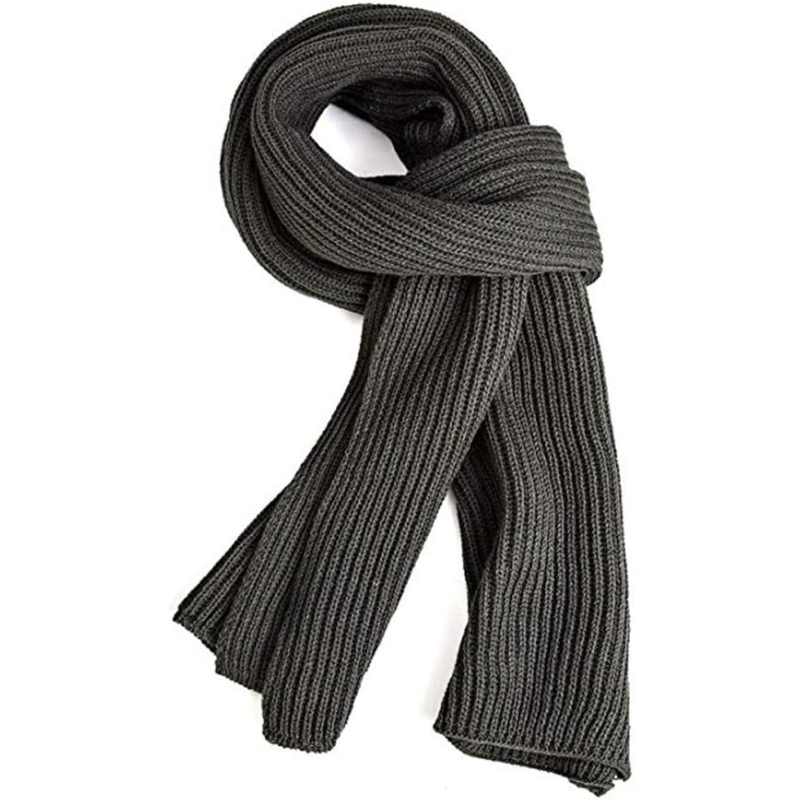 EONPOW Warm Autumn and Winter Scarf, Unisex Pure Color Winter Neck Warm Knitting Yarn Scarf